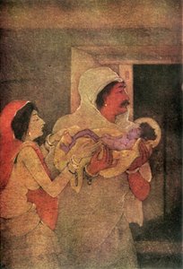 「クリシュナの誕生」、1920 年。 作： Unbekannt