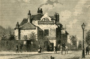 ブラックライオン、チャーチストリート、チェルシー、1820年、c1876。 作： Unbekannt