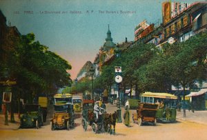 Boulevard des Italiens、パリ、c1920 作： Unbekannt