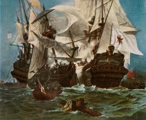 ブランデンブルク海軍艦隊、1680年、1936年。クルブランデンブルク艦隊、1680年。 作： Unbekannt