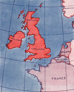 1935年の真夏の正午にイギリス諸島とフランス、ベルギー、オランダ