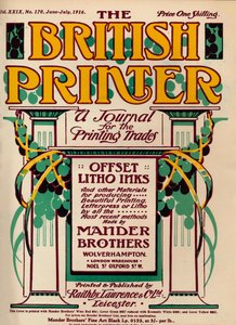 イギリスのプリンター-広告、1916
