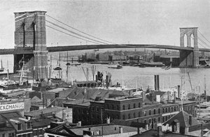 ブルックリン橋、ニューヨーク、1915 作： Unbekannt