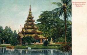 エデンガーデンズのビルマパゴダ。カルカッタ、c1900 作： Unbekannt
