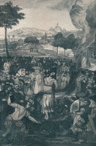 1907年1415年7月6日、コンスタンツ評議会によるジョンハスのバーニング 作： Unbekannt