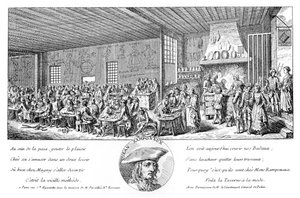 ランポノーのキャバレー、1885 作： Unbekannt