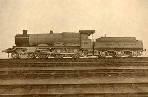 ケアフィリー城4-6-0、グレートウエスタンレイルウェイ、1930年。 作： Unbekannt