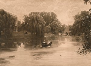 トリニティカレッジとのケンブリッジのカム、1902年 作： Unbekannt