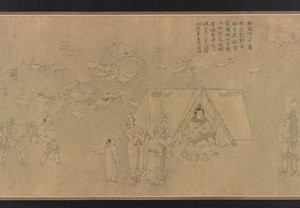蔡文姫の捕囚、明代、14～15世紀。 作： Unbekannt