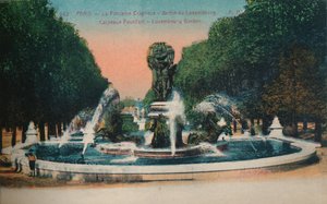 カルポーの泉-リュクサンブール公園、パリ、c1920 作： Unbekannt