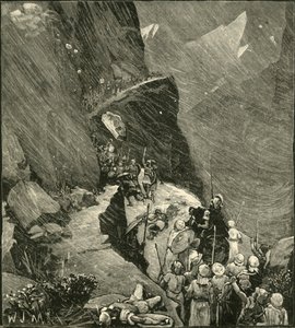 アルプスを横断するカルタゴ人、1890年。 作： Unbekannt