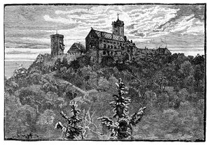 ヴァルトブルク城、1900 作： Unbekannt