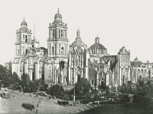 大聖堂、メキシコシティ、メキシコ、1895年。 作： Unbekannt