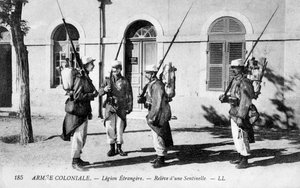 衛兵交代、フランス外人部隊、c1910 作： Unbekannt