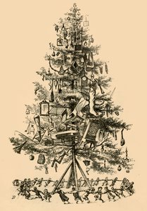 子供たちは木の周りで陽気に踊りました、1882年。 作： Unbekannt