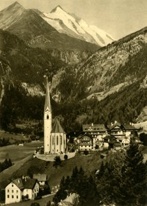 聖ヴィンセント教会、ハイリゲンブルートアムグロースグロックナー、オーストリア、c1935。 作： Unbekannt
