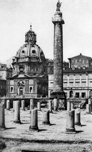 トラヤヌスフォーラム、ローマ、イタリア、c1930sでマリアの最も神聖な名前の教会 作： Unbekannt