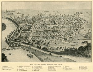 包囲戦前のデリー市、1901年。 作： Unbekannt