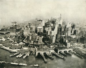 上空から見たニューヨーク市、1936年。 作： Unbekannt