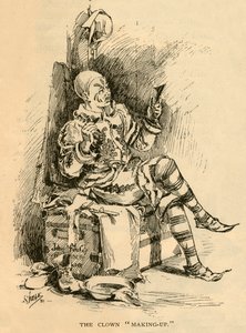 ピエロのメイクアップ、1882年。 作： Unbekannt