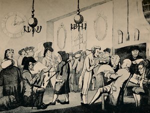 ロイズのコーヒールーム、1798年、1928年 作： Unbekannt