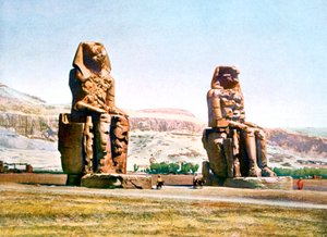 メムノンの巨像、エジプト、20世紀 作： Unbekannt