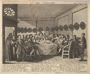 委員会プレート 10: サミュエル・バトラーの Hudibras へのイラスト、1725-30 . 作： Unbekannt