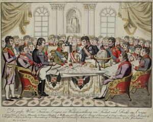 ウィーン議会、c。 1815 作： Unbekannt