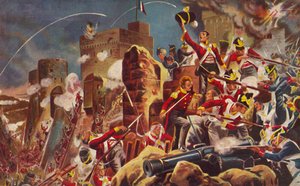 コンノートレンジャーズ。バダホスでの城塞の捕獲、1812年、1939年 作： Unbekannt