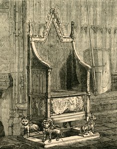 戴冠式の椅子、1881年。 作： Unbekannt