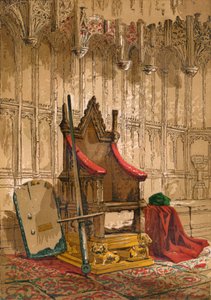 戴冠式の椅子、c1845、1864 作： Unbekannt