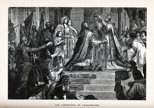 シャルルマーニュの戴冠式、1882 作： Unbekannt
