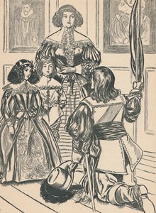 伯爵夫人がバナーを受け取る、c1907 作： Unbekannt