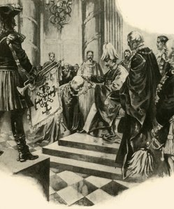 カイザーの裁判所、1910年。 作： Unbekannt