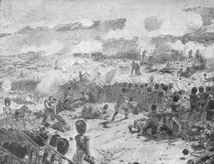 クリミア戦争、1854-56：アルマの戦い... 1854年9月20日、1901年。 作： Unbekannt