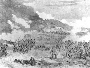クリミア戦争、1854-56：セバストポルの占領：レダンの襲撃、1855年9月8日、1901年。 作： Unbekannt