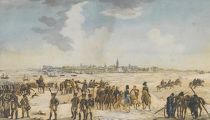 1814年1月13日、ロシア軍によるデュッセルドルフ近くのラインの交差点