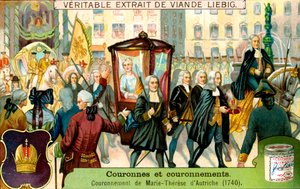 1740年のオーストリアのマリアテレジアの戴冠、c1900 作： Unbekannt