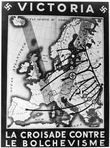 ボルシェヴィズムに対する十字軍、ヴィシーフランスの宣伝ポスター、1941年 作： Unbekannt