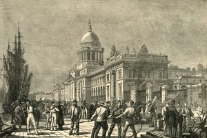 カスタムハウス、ダブリン、1898年。 作： Unbekannt