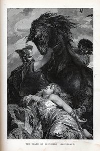 ブランヒルデの死、ブルネホート、1882年 作： Unbekannt