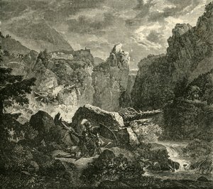 Roncesvallesでのローランドの死、778AD、1890。