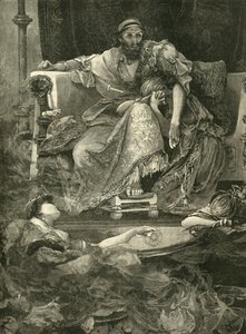 サルダナパルスの死、1890年。 作： Unbekannt
