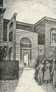 債務者の扉、ニューゲート刑務所、ロンドン、1821年、1938年