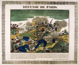 パリの防衛、1814年、19世紀 作： Unbekannt