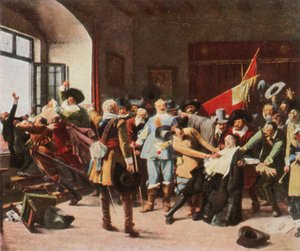 1936年5月23日、プラハのDefenestration、プラハ。 作： Unbekannt