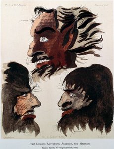 「悪魔のアシュタロト、アバドン、マモン」、1801 作： Unbekannt