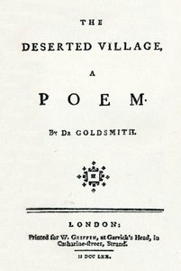 人けのない村、詩、c1770