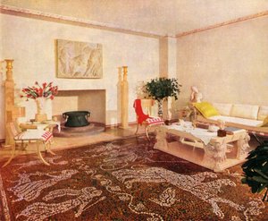 ダイニングルーム-Robsjohn-Gibbings、この部屋のスタイルをサンエポック、1941年に指定。