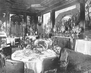 1894年、ノーフォークのサンドリンガムにある食堂。 作： Unbekannt